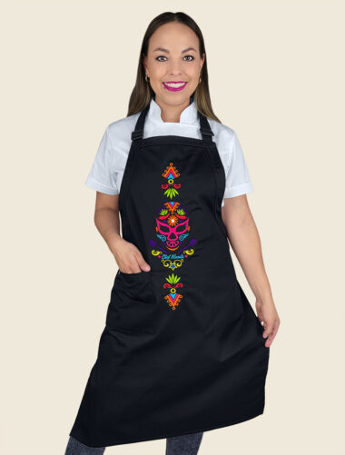 Mandil Peto Mezcara Negro Dama
