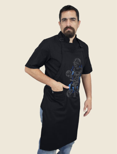 Mandil Peto Tzompantli Gris Caballero