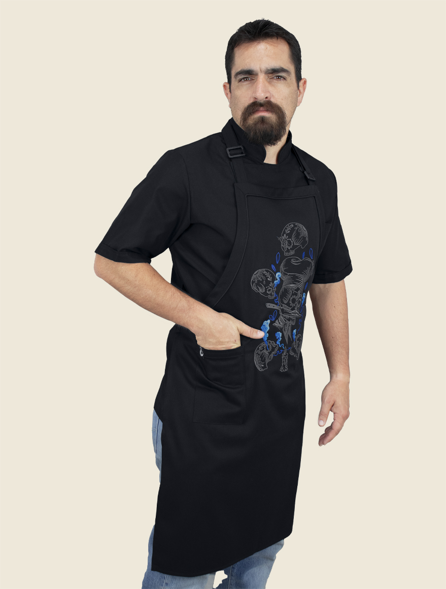 TW Mandil Peto Tzompantli Gris Caballero 1 031224