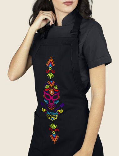 Mandil Peto Mezcara Negro Dama