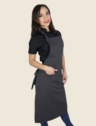 Mandil Peto Funny Colors Gris Oxford Dama