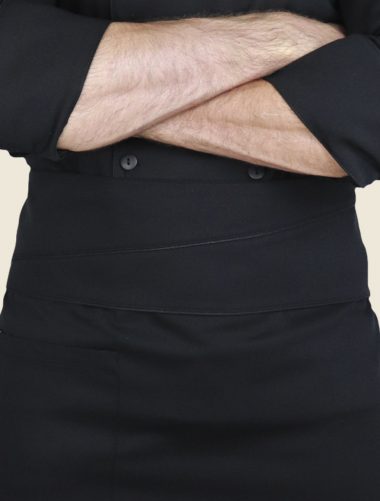 Mandil Largo Funny Colors Negro Vivo Negro Caballero