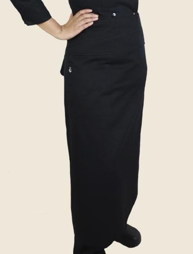 Mandil Largo Funny Colors Negro Vivo Negro Dama