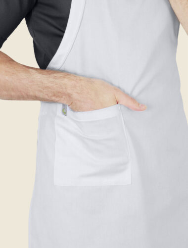 Mandil Peto Funny Colors Blanco Caballero