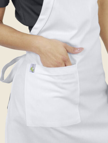 Mandil Peto Funny Colors Blanco Dama