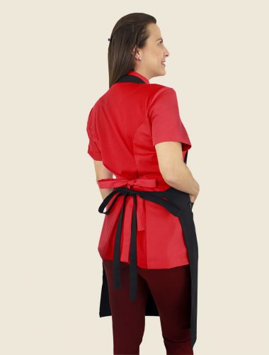 Mandil Peto Huichol Negro Dama