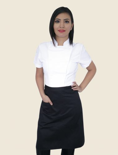 Mandil Corto Funny Colors Negro Dama