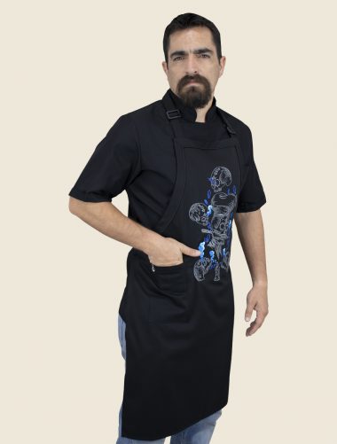 Mandil Peto Tzompantli Gris Caballero