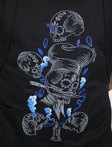 Mandil Peto Tzompantli Gris Caballero