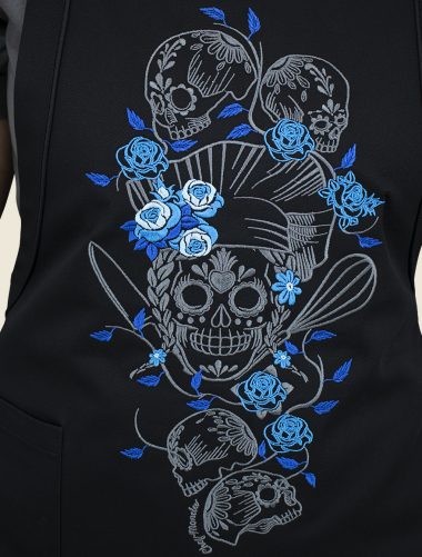 Mandil Peto Tzompantli Gris Dama