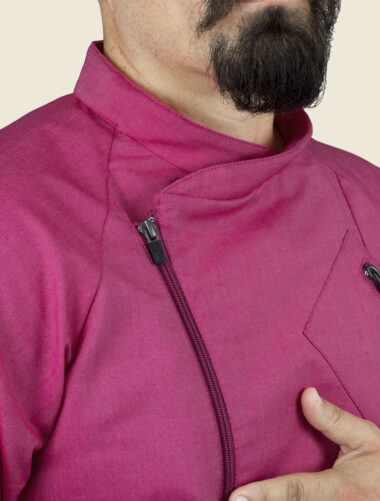 Filipina Oxford Fucsia Caballero