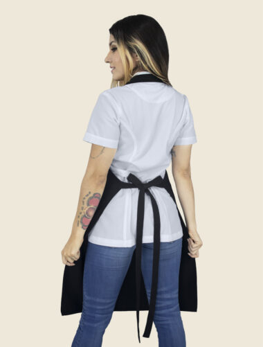 Mandil Peto Básico Negro Dama