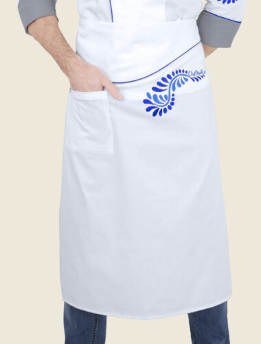 Mandil Largo Talavera Blanco Caballero