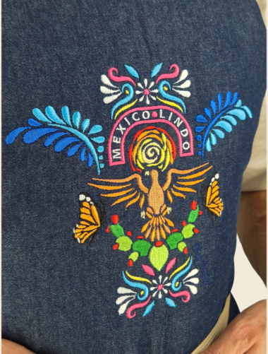 Mandil Peto México Lindo Águila Caballero