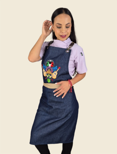 Mandil Peto México Lindo Pirámide Dama