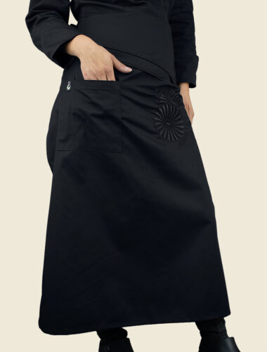 Mandil Largo Barro Negro Dama