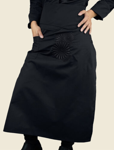 Mandil Largo Barro Negro Dama