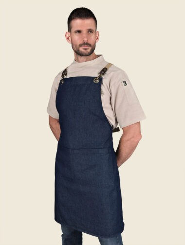 Mandil Peto Nodo Mezclilla Caballero