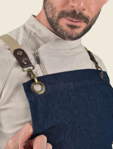 Mandil Peto Nodo Mezclilla Caballero