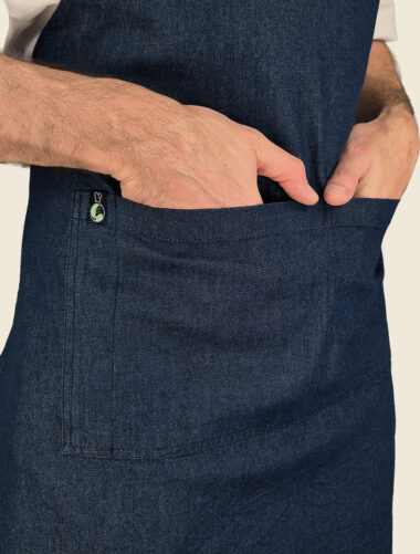 Mandil Peto Nodo Mezclilla Caballero