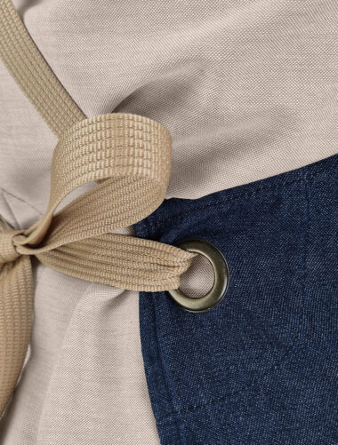 Mandil Peto Nodo Mezclilla Caballero