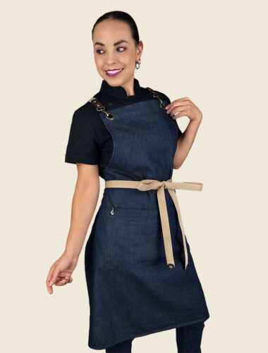 Mandil Peto Nodo Mezclilla Dama