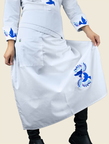 Mandil Largo Talavera 2 Blanco Dama