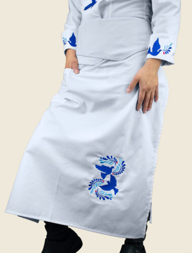Mandil Largo Talavera 2 Blanco Dama