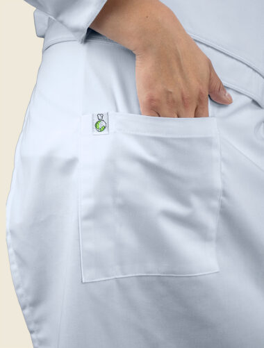 Mandil Largo Talavera 2 Blanco Dama