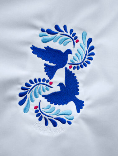 Mandil Largo Talavera 2 Blanco Dama