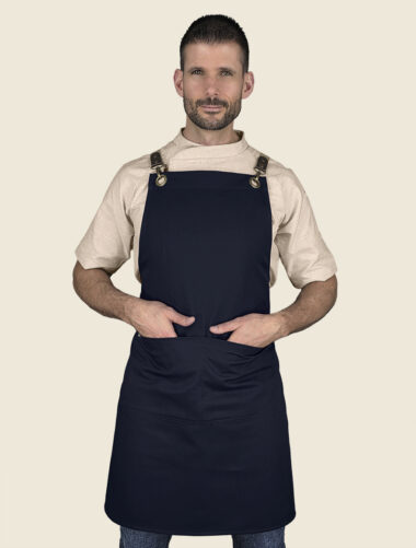 Mandil Peto Nodo Azul Marino Caballero