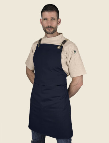 Mandil Peto Nodo Azul Marino Caballero