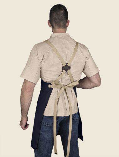 Mandil Peto Nodo Azul Marino Caballero