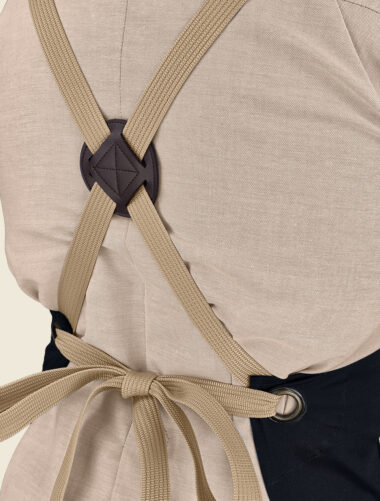 Mandil Peto Nodo Negro Caballero