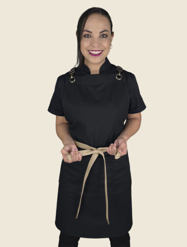 Mandil Peto Nodo Negro Dama