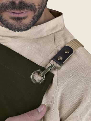 Mandil Peto Nodo Olivo Caballero