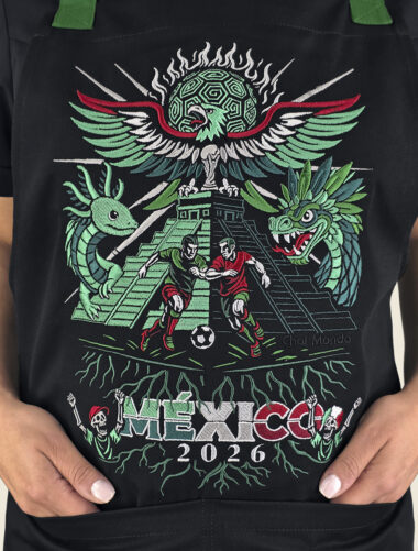 Mandil Peto Mundial Mundial Fútbol 2026 Verde Dama